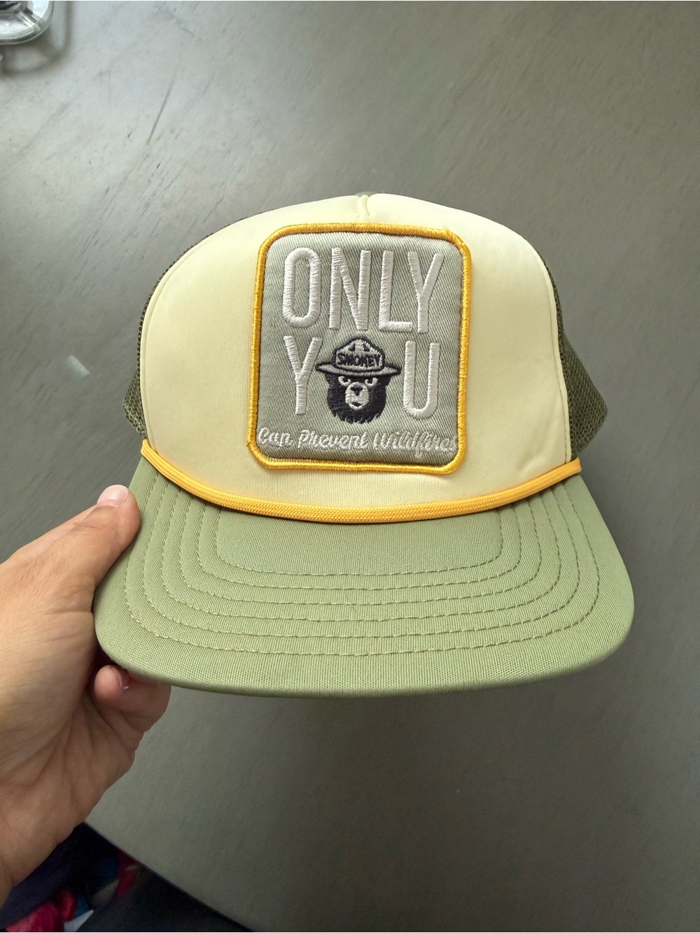 Mad Engine Smokey The Bear Only You Can Prevent Wild Fires SnapBack Hat